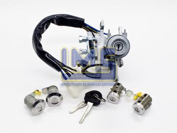 Kit Cilindros Varios : Chapa Contacto, Cilindro Puerta Delantera Izquierda, Cilindro Puerta Delantera Derecha, Cilindro Portalon y Cilindro Bencina Suzuki Vitara img-1 Importadoraims