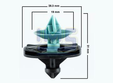 Broche Tapiz Negro Con Celeste  Volswagen  Audi (compra Minima 25/u) Universal Varios img-2 Importadoraims