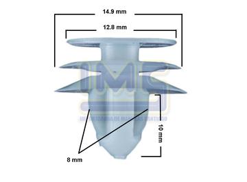 Broche de Tapiz Plastico Blanco (compra Minima 25/u) Universal Varios img-1 Importadoraims