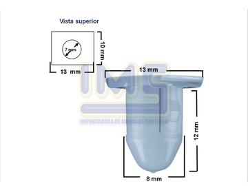 Broche Moldura  Plastico Blanco (compra Minima 25/u) Universal Varios img-3 Importadoraims