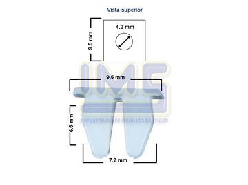 Muela Plastica Blanca (compra Minima 25/u) Universal Varios img-2 Importadoraims