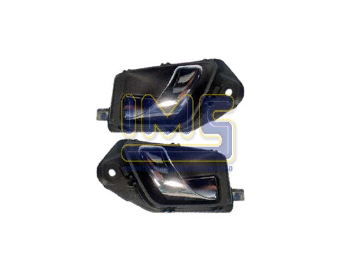 Kit Manillas Interiores Delantera Izquerda = Trasera Izquierda  y Delantera Derecha = Trasera Derecha Cromada Plastica Peugeot 305 img-1, Importadoraims