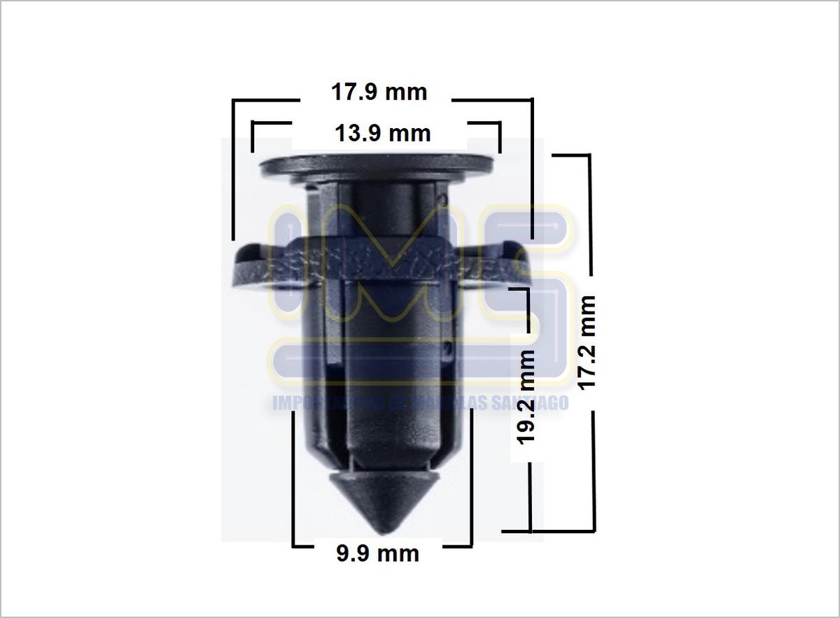 Broche Guardafango Plastico Negro (compra Minima 25/u) Universal Varios img-2, Importadoraims