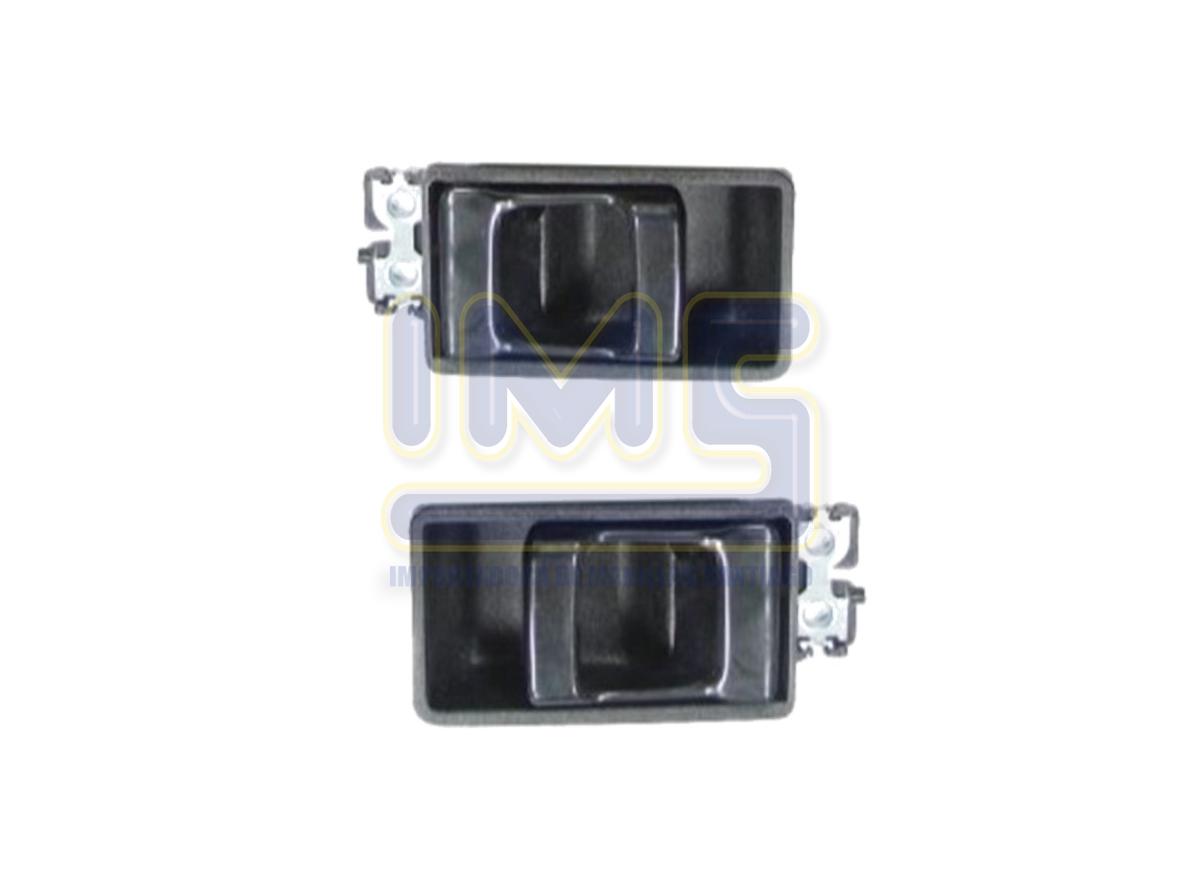 Manilla Interior Delantera Izquierda y Trasera Izquierda Negra Plastica Nissan D21 img-1, Importadoraims