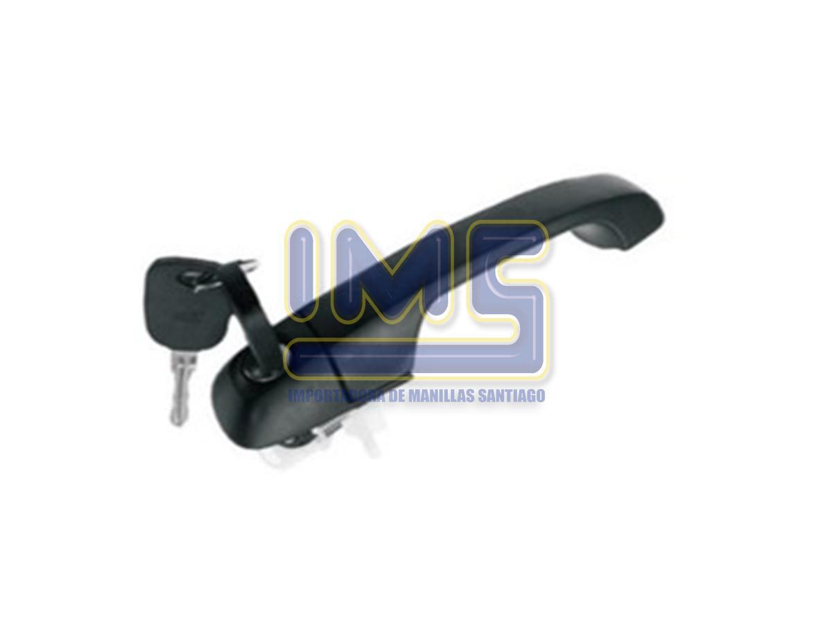 Manilla Exterior Delantera Derecha Negra Plastica Con Cilindro Ford Ecosport img-1, Importadoraims