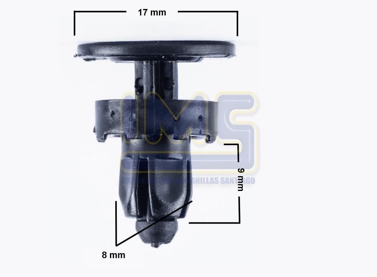 Broche Tapiz   Plastico Negro (compra Minima 25/u) Honda Varios img-1, Importadoraims