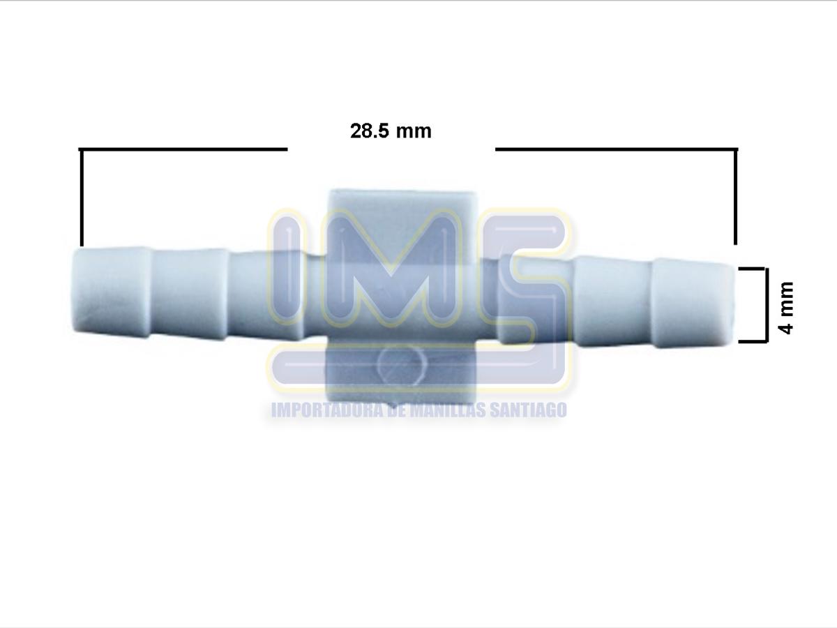 Conector Manguera Plastico Blanco (compra Minima 25/u) Universal Varios img-2, Importadoraims