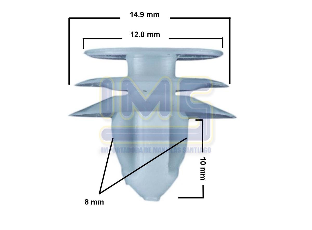 Broche de Tapiz Plastico Blanco (compra Minima 25/u) Universal Varios img-1, Importadoraims