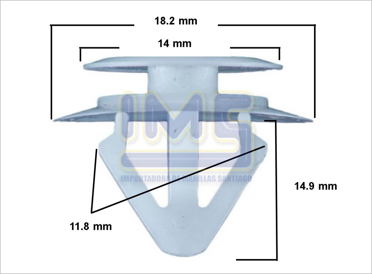 Broche de Tapiz Plastico Blanco Universal Varios img-1, Importadoraims