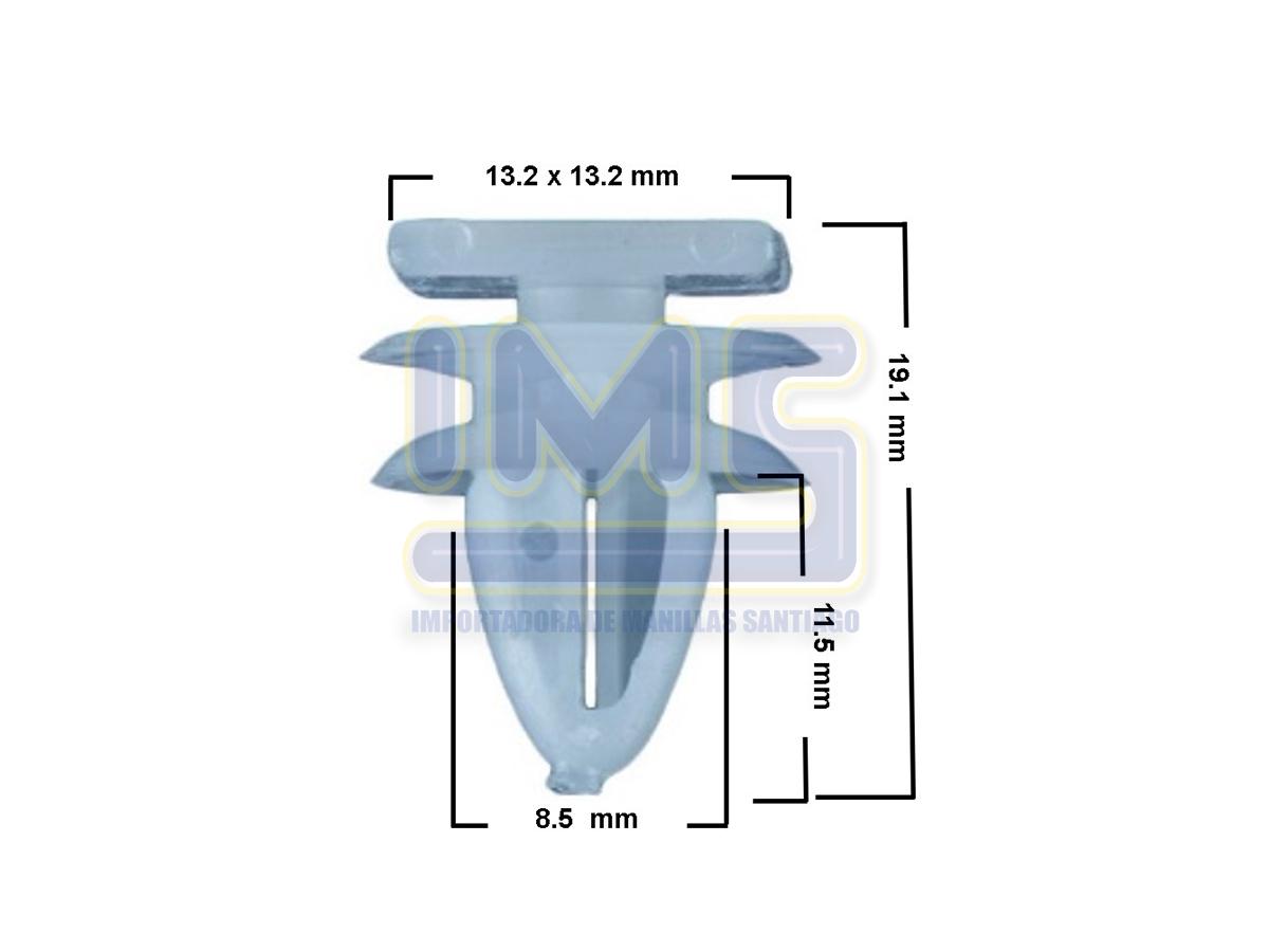 Broche  Moldura Plastico Blanco (compra Minima 25/u) Universal Varios img-2, Importadoraims
