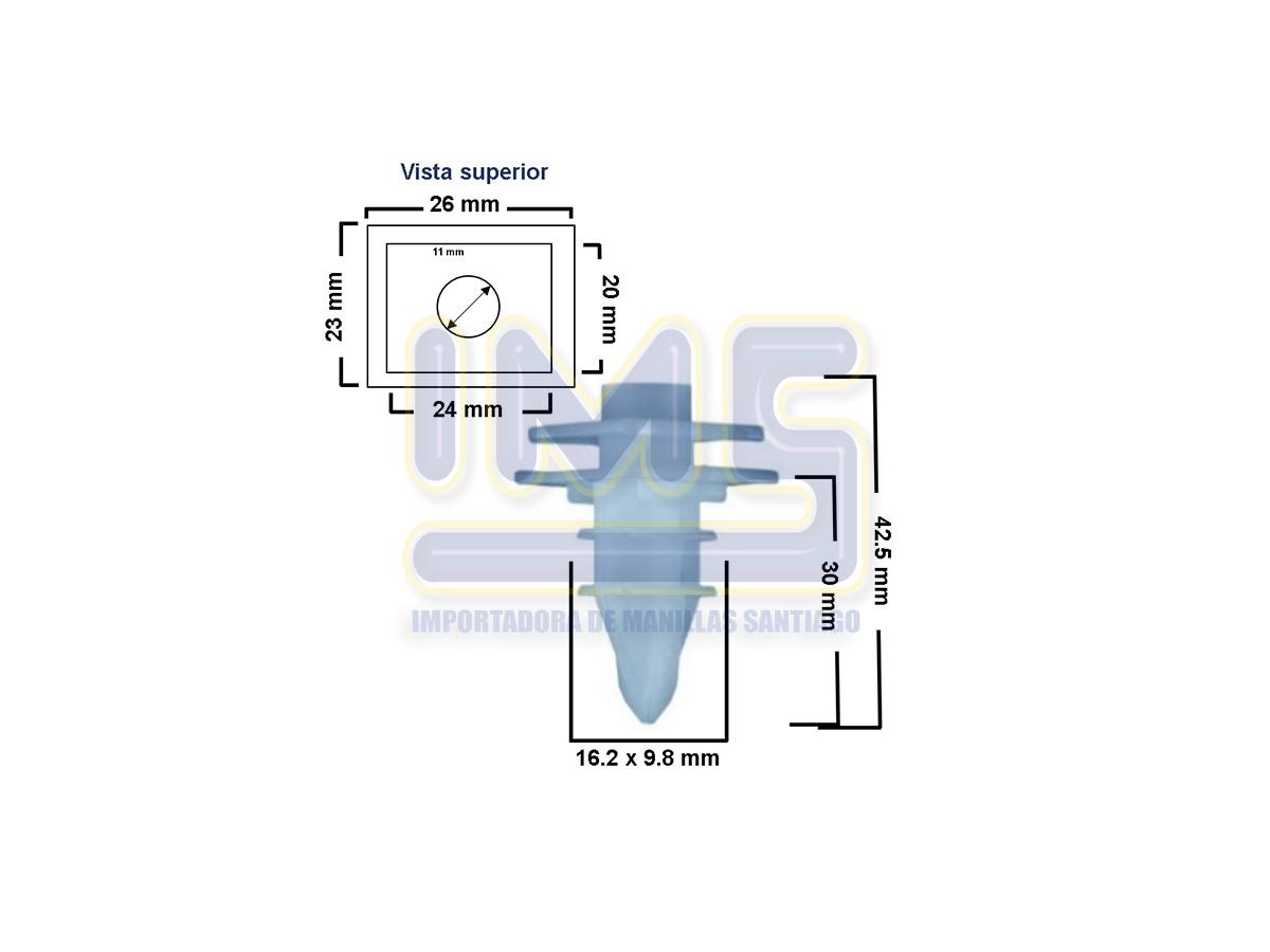 Broche  Moldura Plastico Blanco (compra Minima 25/u) Universal Varios img-1, Importadoraims
