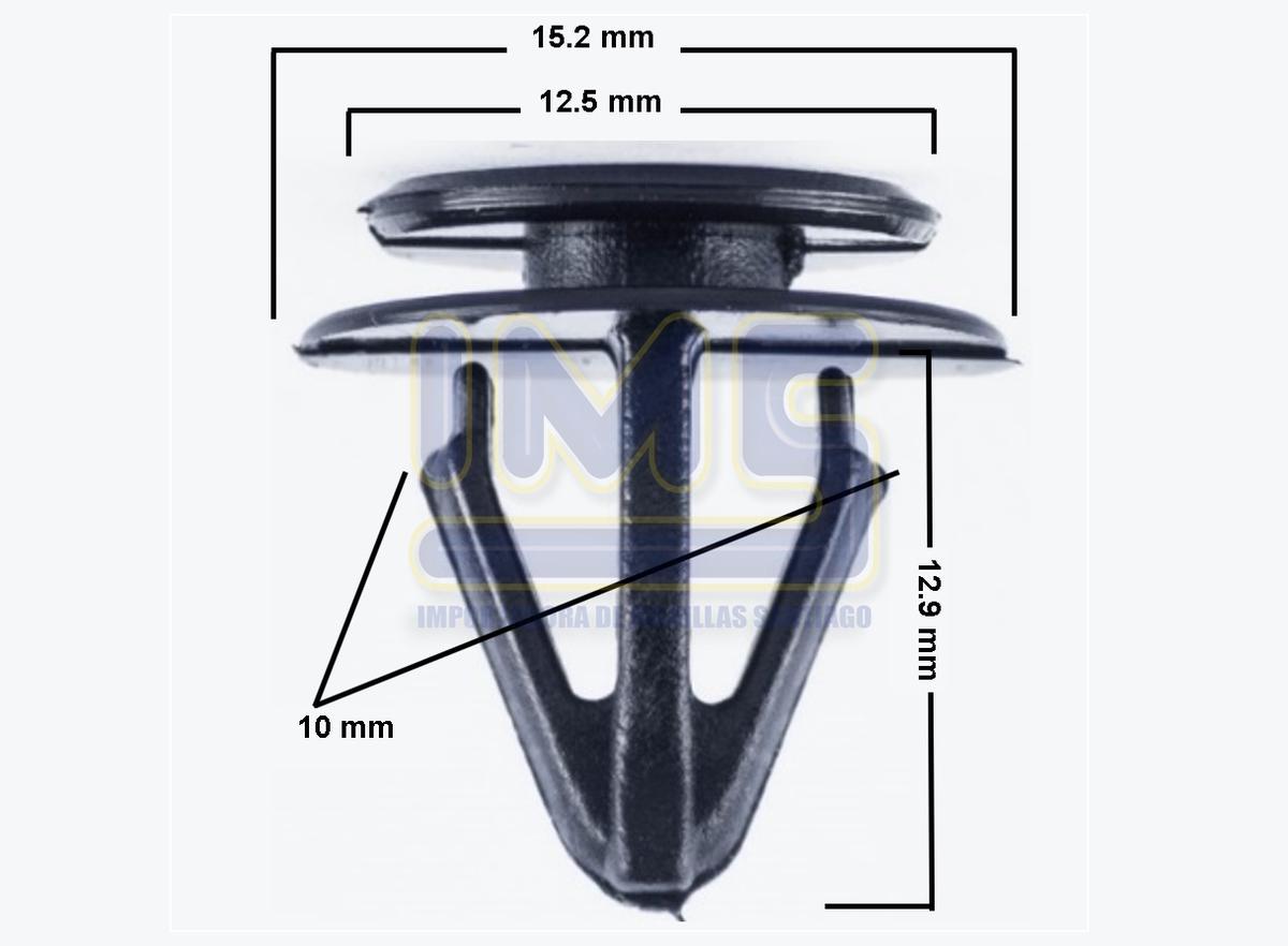 Broche de Tapiz Plastico Negro (compra Minima 25/u) Universal Varios img-1, Importadoraims