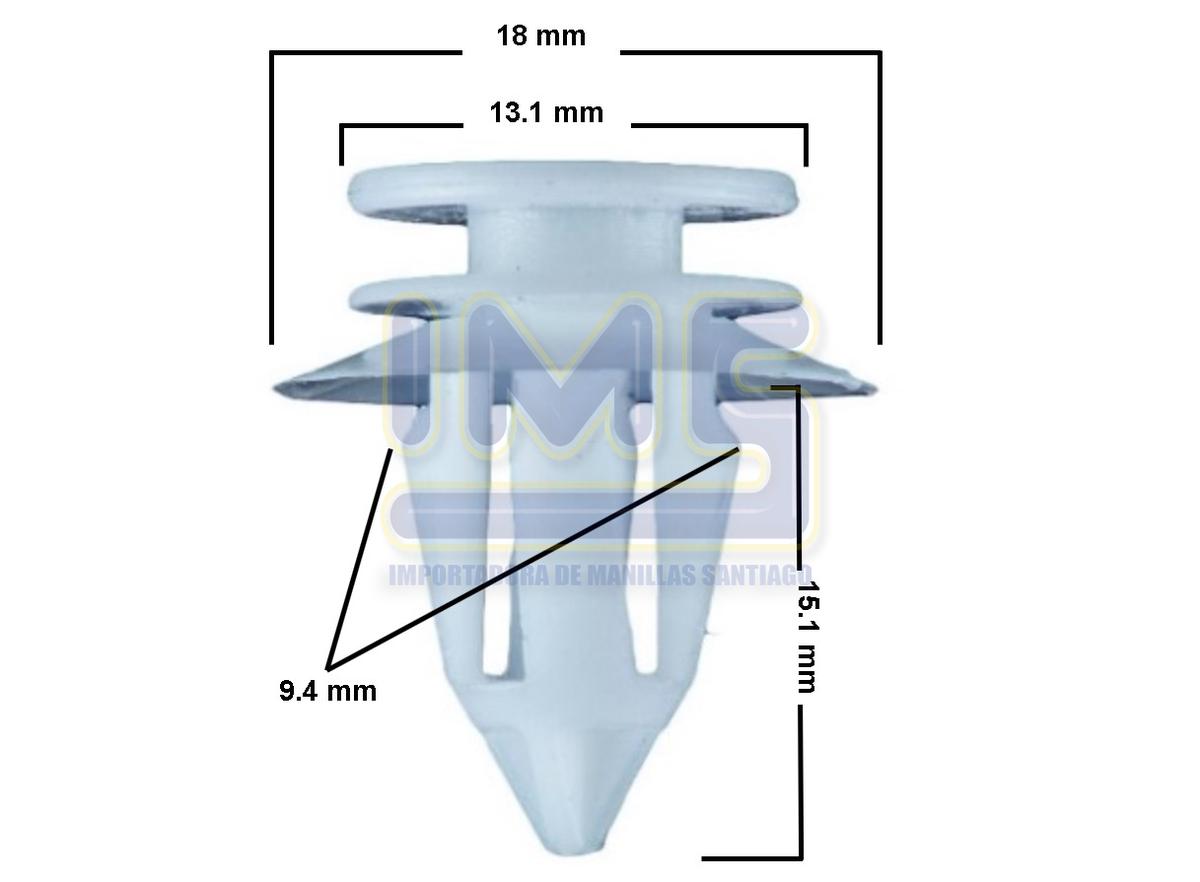 Broche de Tapiz Plastico Blanco (compra Minima 25/u) Universal Varios img-1, Importadoraims