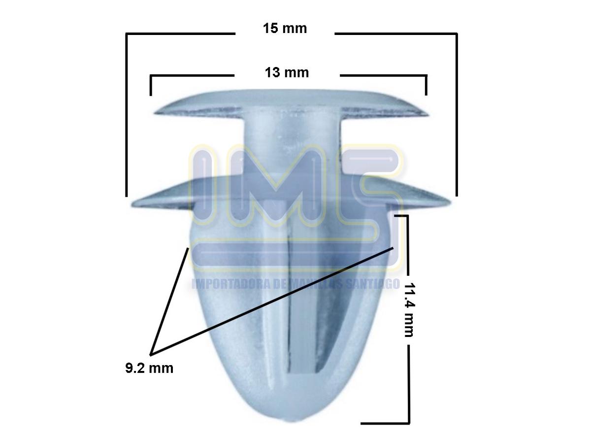 Broche de Tapiz Plastico Blanco (compra Minima 25/u) Universal Varios img-1, Importadoraims
