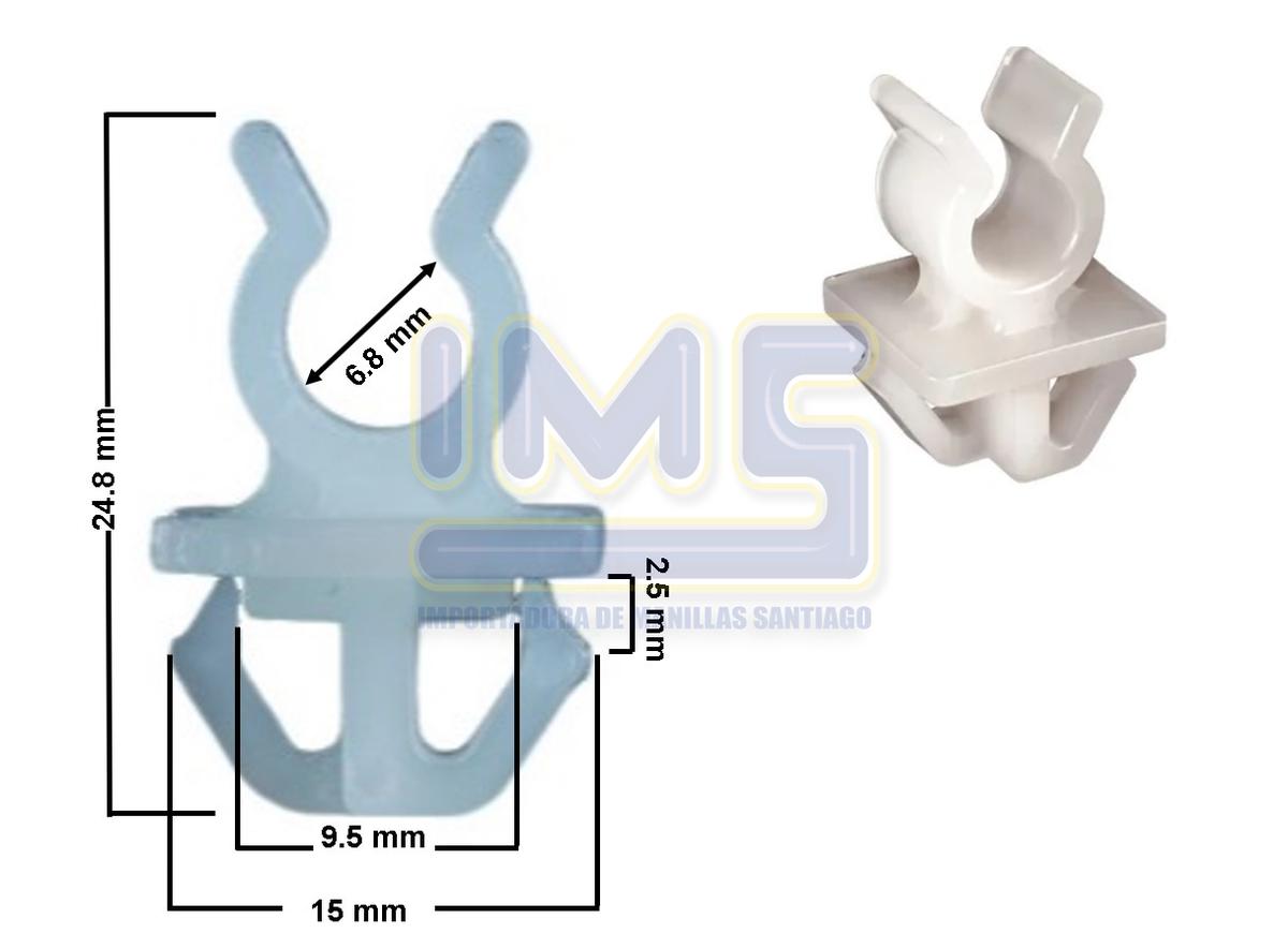 Seguro de Varilla Capot Plastico Blanco (compra Minima 25/u) Universal Varios img-2, Importadoraims